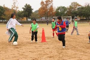 サッカー教室の様子