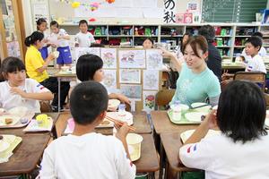 中本優さんと給食