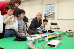 鉄道模型の展示の写真