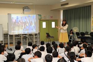 大宮千絵さんの講演の写真