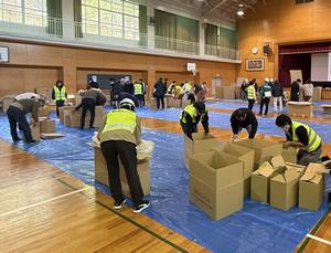 防災訓練の様子