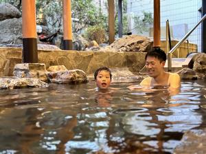 思い出づくり体験入浴の様子