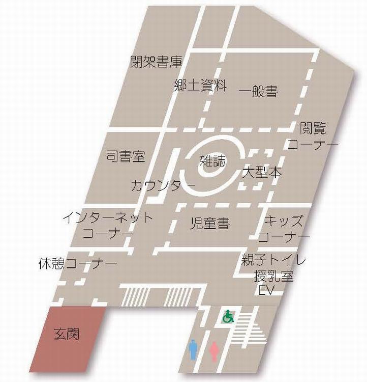 金津図書館見取り図