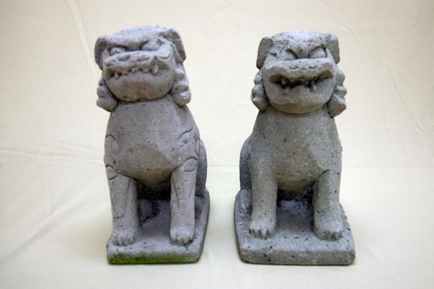 根上り神明神社石造狛犬（1対）