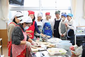 中学生食育教室写真