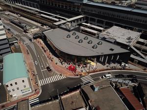 芦原温泉駅前周辺の賑わい